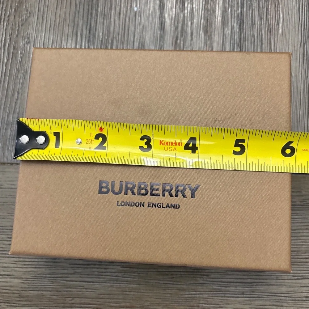 Burberry Thomas Bear Bag Charm Keychain Brown Cap Check Scarf Leather w/ Box - Picture 8 of 10
